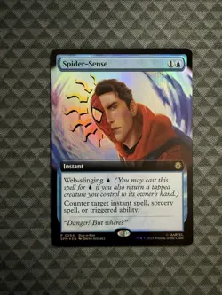 MTG Spider-Sense #0284 Foil Extended Art Rare Promo Marvel’s Spider-Man (SPM) - Image 1