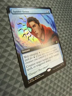 MTG Spider-Sense #0284 Foil Extended Art Rare Promo Marvel’s Spider-Man (SPM) - Image 2