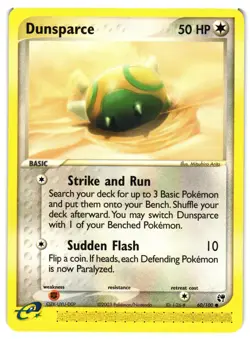 Pokemon TCG Dunsparce 60/100 Common Sandstorm NM - Image 1