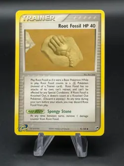 Root Fossil 92/100 Common Sandstorm Pokemon Lightly Played - Image 1