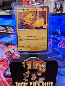 Pikachu 051/162 Pokemon Day STAMPED Cosmos SWIRL 🌀 Pokemon Day Promo - Image 1