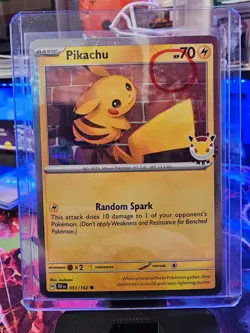 Pikachu 051/162 Pokemon Day STAMPED Cosmos SWIRL 🌀 Pokemon Day Promo - Image 2
