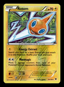 Rotom 24/124 XY - Fates Collide Reverse Holofoil Rare Pokemon TCG - Image 1