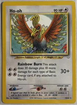 Ho-Oh 18/64 Neo Revelation 2000 Pokemon TCG LP - Image 1