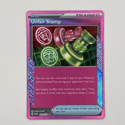 Unfair Stamp 165/167 ACE SPEC Rare Twilight Masquerade Pokemon - FREE SHIPPING - Image 1
