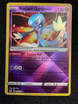 Radiant Gardevoir 069/196 Radiant Rare Lost Origin Pokemon Lightly Played - Image 1
