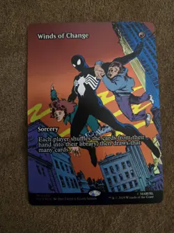 Winds of Change Foil (Borderless) MTG Spiderman Marvel #30 PACK FRESH - Image 1