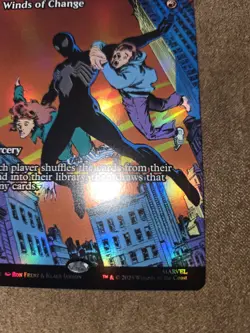 Winds of Change Foil (Borderless) MTG Spiderman Marvel #30 PACK FRESH - Image 3