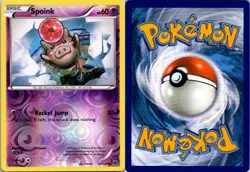 Spoink 30/124 Fates Collide Pokemon TCG Reverse Holo C NM - Image 3