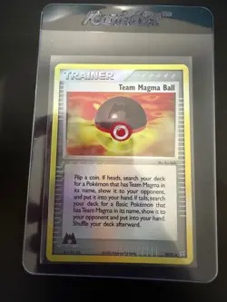 Team Magma Ball 80/95 EX Team Magma Vs Team Aqua Reverse Holo Pokemon NM - Image 1