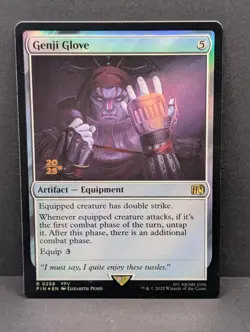 Genji Glove Prerelease FOIL Final Fantasy 5 FFV MTG Magic: Gathering NM - Image 1