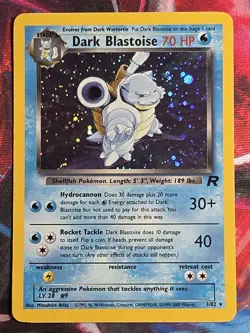 2000 Pokemon Team Rocket #3/82 Dark Blastoise Holo - Image 1