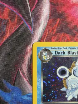 2000 Pokemon Team Rocket #3/82 Dark Blastoise Holo - Image 4