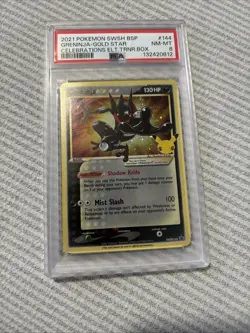 Pokemon Greninja Star SWSH144 Sword & Shield Promo Holo English PSA 8 - Image 1