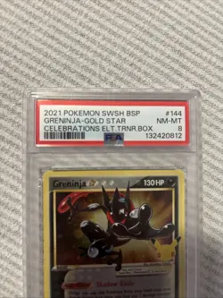 Pokemon Greninja Star SWSH144 Sword & Shield Promo Holo English PSA 8 - Image 2