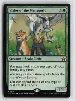 Vizier of the Menagerie 0649 Foundations FDN MTG Magic - Image 1