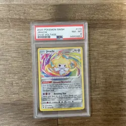 2020 Pokemon SWSH Vivid Voltage Jirachi Amazing Rare Holo #119 PSA 8 - Image 1