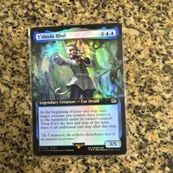 Magic MTG Final Fantasy - Y'shtola Rhul EXTENDED ART FOIL M 0443 Cat Druid - Image 1