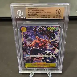 2023 Charlotte Katakuri BGS Pristine 10 OP03-123 Pillars of Strength Alt Art SEC - Image 4