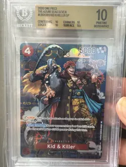 One Piece Kid & Killer SP EB01-003 PRISTINE 10 English New BGS Label - Image 1