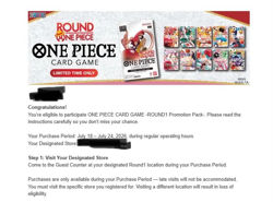 One Piece x Round 1 Promo Pack - One Piece TCG Promos CONFIRMED - Image 1