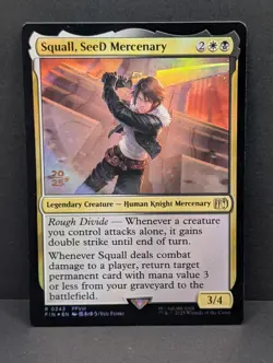 Squall SeeD Mercenary Final Fantasy 8 FFVIII Prerelease FOIL MTG Magic Gathering - Image 1