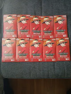 One Piece OP-13 Carrying on His Will Sleeved Booster Packs - Lot of 10 - OP13 - Image 1