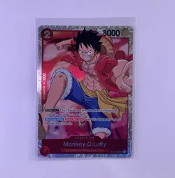 One Piece Monkey D. Luffy OP01-024 SR Romance Dawn Holo Foil EN TCG NM - Image 1