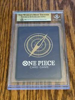 2025 One Piece OP10-030 Smoker BGS 10 PRISTINE English SP Carrying On His Will - Image 2