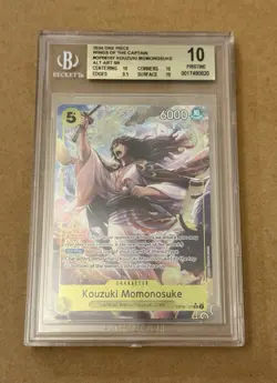 Kouzuko Momonosuke BGS 10 Pristine One Piece OP06-107 Alt Art Foil SR - Image 1