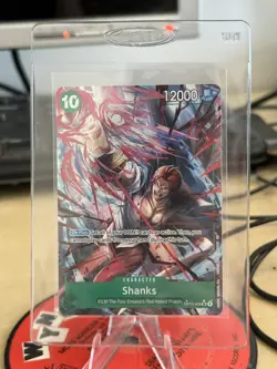 One Piece CCG Shanks OP13-028 Carrying On His Will Alt Art Foil Super Rare - Image 1