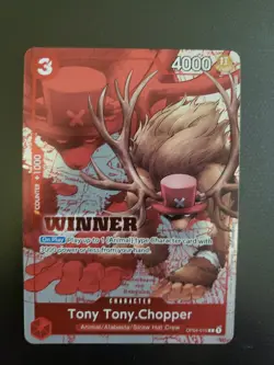 Tony Tony Chopper RARE WINNER CHAMPIONSHIP ALT ART OP04-010 ONE PIECE TCG - Image 1