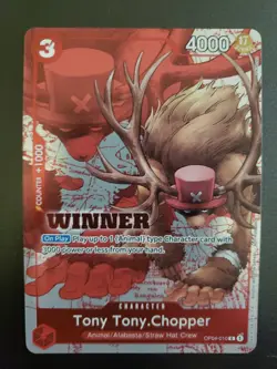 Tony Tony Chopper RARE WINNER CHAMPIONSHIP ALT ART OP04-010 ONE PIECE TCG - Image 2