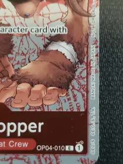 Tony Tony Chopper RARE WINNER CHAMPIONSHIP ALT ART OP04-010 ONE PIECE TCG - Image 3