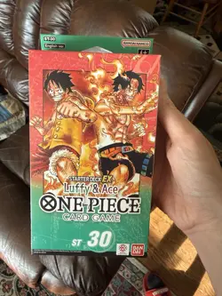 One Piece ST-30 Ace and Luffy Starter Deck No Ex Pack. Full Sealed Deck. English - Image 1
