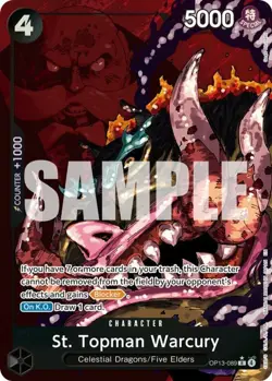 One Piece St. Topman Warcury (Alternate Art) - OP13-089 - R - Foil, Near Mint Ca - Image 1