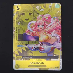 One Piece TCG Shirahoshi OP03-116 Tournament Winner Stamp English - LP+ - Image 1