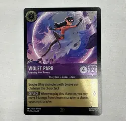 Disney Lorcana Violet Parr Learning New Powers Promo Foil 55/P3 Wild Unknown DLC - Image 1