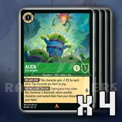 Alien True Believer 83/204 x4 R Wilds Unknown Disney Lorcana - Image 1