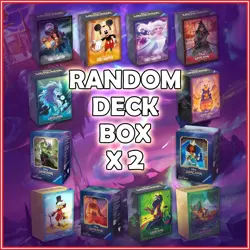 Disney Lorcana TCG: RANDOM DECK BOX x2 FROM SEALED PRODUCTS MICKEY ELSA SCAR🔥 - Image 1