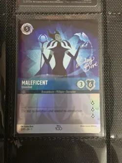 Maleficent - Uninvited (Alternate Art) 22 Promo Disney100 Promos Lorcana NM - Image 1