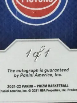 Dennis Rodman (w/ Larry Bird) PSA 10 FB Black Prizm 2021 One Of One Auto 1/1 🏀 - Image 4