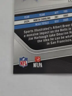 2025 Panini Prizm - Rookies Omarion Hampton #355 White Disco Prizm (RC) - Image 3