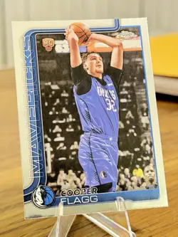 Topps 2025-26 Chrome Cooper Flagg Rookie Dallas Mavericks #251 RC - Image 1