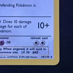 Wigglytuff 19/130 Pokemon TCG Base Set 2 Holo Foil Rare Card Lightly Played LP - Image 4