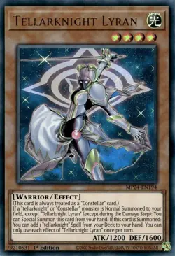 Tellarknight Lyran - MP24-EN194 - Ultra Rare - 1st Edition Near Mint Yugioh! Car - Image 1