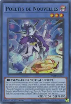 Poeltis de Nouvelles - WISU-EN031 - Super Rare - 1st Edition Near Mint Yugioh! C - Image 1