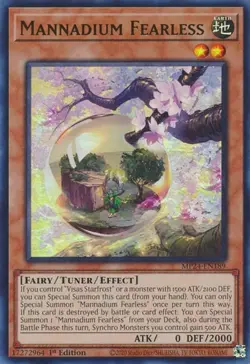 Mannadium Fearless - MP24-EN189 - Ultra Rare - 1st Edition Near Mint Yugioh! Car - Image 1