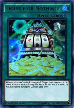 Double or Nothing! - DUPO-EN064 - Ultra Rare - 1st Edition Near Mint Yugioh! Car - Image 1