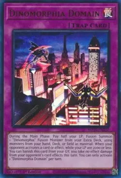 Dinomorphia Domain - MP23-EN037 - Ultra Rare - 1st Edition Near Mint Yugioh! Car - Image 1